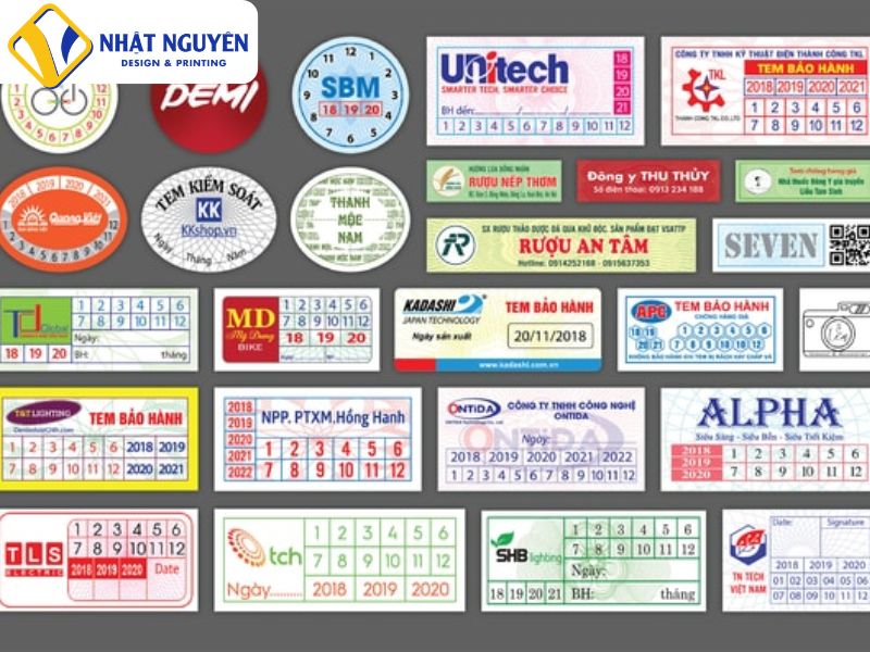 Tem decal vỡ được sử dụng phổ biến rất nhiều trên thị trường