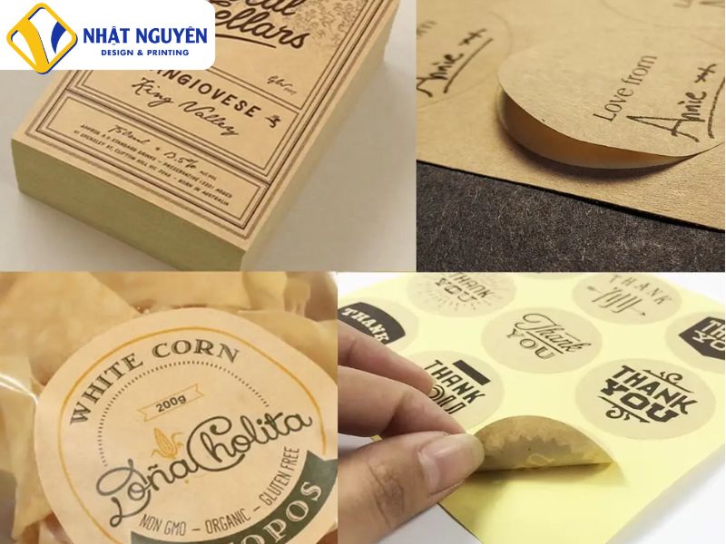 Ưu điểm nổi bật khi in decal kraft cho sản phẩm