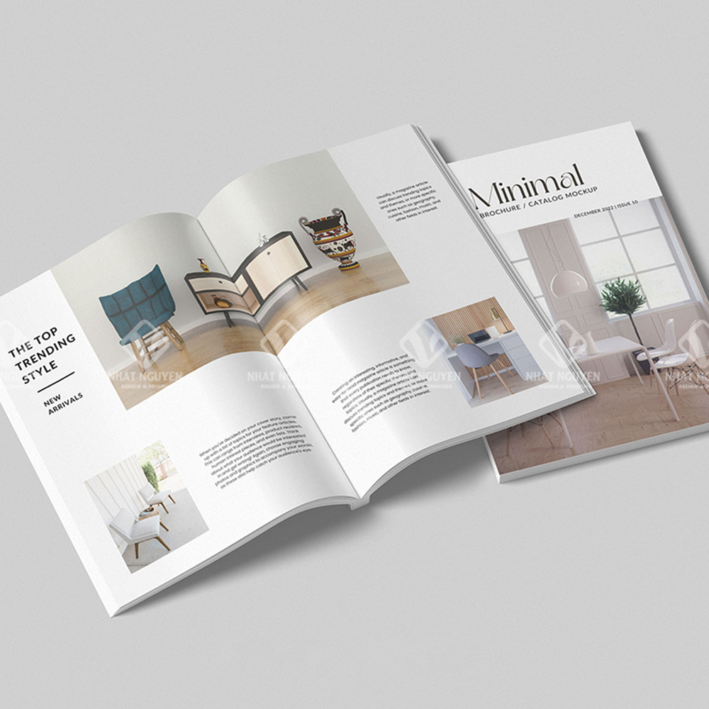 in catalogue tiêu chuẩn