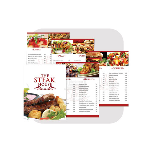 menu nhựa PVC