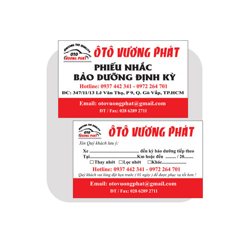 In Phiếu Bảo Hành
