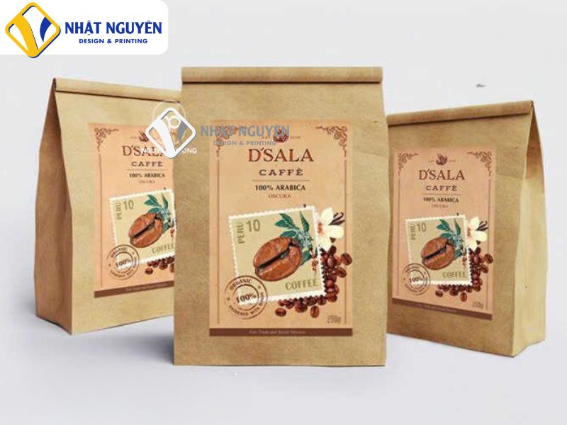 Mẫu In decal giấy kraft tinh tế nâng tầm vẻ đẹp của sản phẩm
