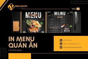 In Menu Quán Ăn TPHCM Giá Rẻ